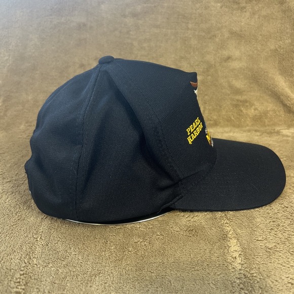 NorthStar Battleship Missouri Memorial Black Embroidered Snapback Trucker USA - Picture 3 of 8